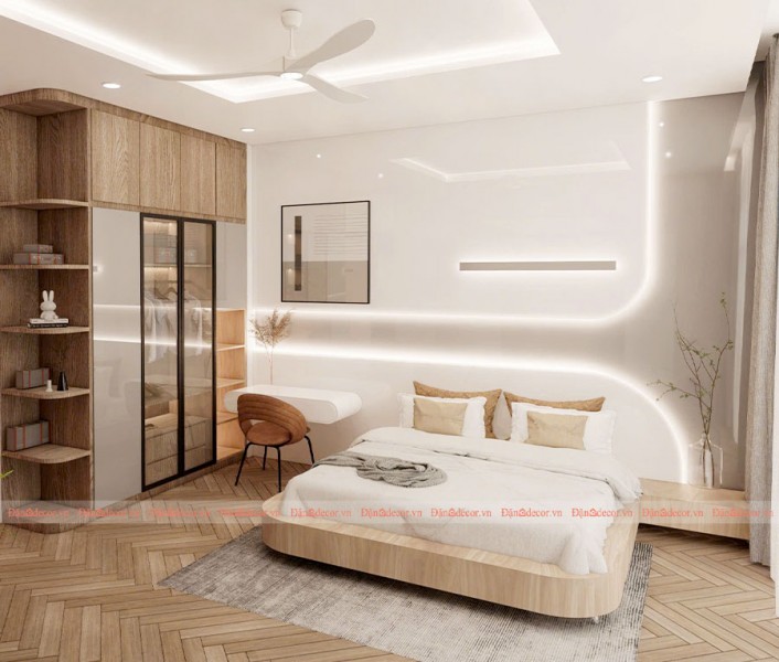 Mẫu Thiết Kế Phòng Ngủ Hiện Đại – Không Gian Nghỉ Ngơi Tinh Tế Chuẩn Xu Hướng